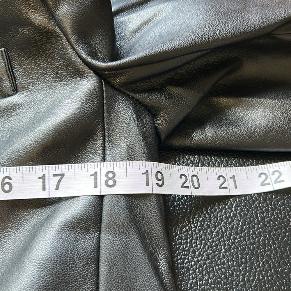 Endless Rose Faux Leather Blazer Black Oversized Jacket Lined Sz M NEW - Picture 12 of 14
